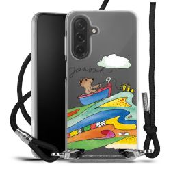 New Carry Case Transparent Stoff schwarz/silber