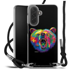 New Carry Case Transparent Stoff schwarz/silber