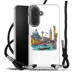 New Carry Case Transparent Stoff schwarz/silber