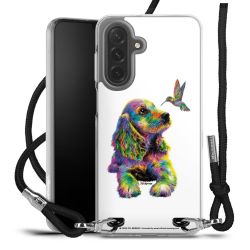 New Carry Case Transparent Stoff schwarz/silber