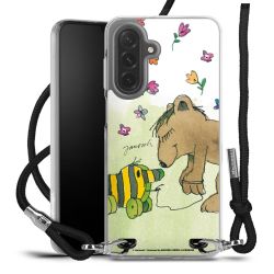 New Carry Case Transparent Stoff schwarz/silber