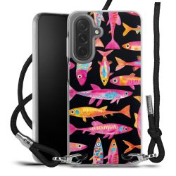 New Carry Case Transparent Stoff schwarz/silber