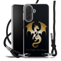 New Carry Case Transparent Stoff schwarz/silber