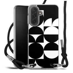 New Carry Case Transparent Stoff schwarz/silber