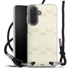 New Carry Case Transparent Stoff schwarz/silber