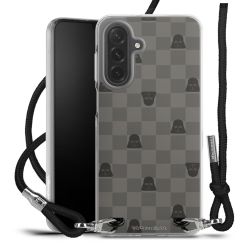 New Carry Case Transparent Stoff schwarz/silber