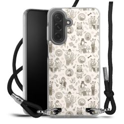 New Carry Case Transparent Stoff schwarz/silber