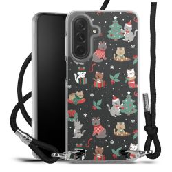 New Carry Case Transparent Stoff schwarz/silber