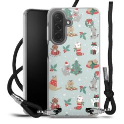 New Carry Case Transparent Stoff schwarz/silber