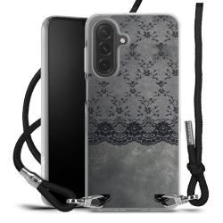 New Carry Case Transparent Stoff schwarz/silber