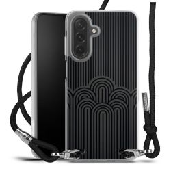 New Carry Case Transparent Stoff schwarz/silber