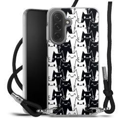 New Carry Case Transparent Stoff schwarz/silber