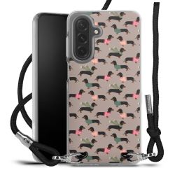 New Carry Case Transparent Stoff schwarz/silber