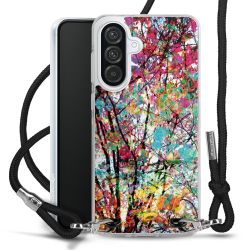 New Carry Case Transparent Stoff schwarz/silber