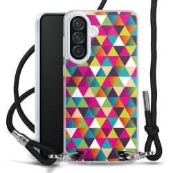 New Carry Case Transparent Stoff schwarz/silber