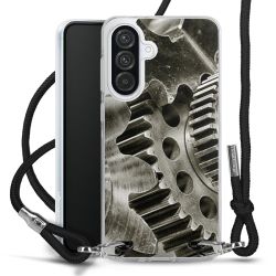 New Carry Case Transparent Stoff schwarz/silber