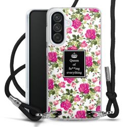 New Carry Case Transparent Stoff schwarz/silber