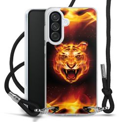 New Carry Case Transparent Stoff schwarz/silber