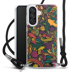 New Carry Case Transparent Stoff schwarz/silber