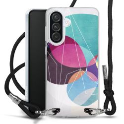 New Carry Case Transparent Stoff schwarz/silber