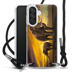 New Carry Case Transparent Stoff schwarz/silber