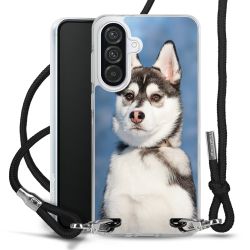 New Carry Case Transparent Stoff schwarz/silber