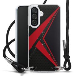 New Carry Case Transparent Stoff schwarz/silber