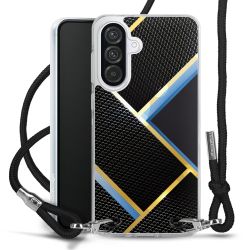 New Carry Case Transparent Stoff schwarz/silber