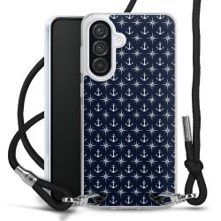 New Carry Case Transparent Stoff schwarz/silber