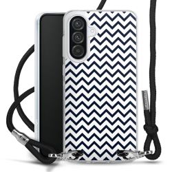 New Carry Case Transparent Stoff schwarz/silber