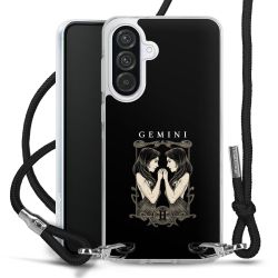 New Carry Case Transparent Stoff schwarz/silber