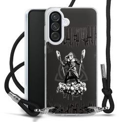 New Carry Case Transparent Stoff schwarz/silber