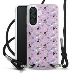 New Carry Case Transparent Stoff schwarz/silber