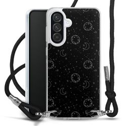 New Carry Case Transparent Stoff schwarz/silber