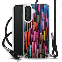 New Carry Case Transparent Stoff schwarz/silber