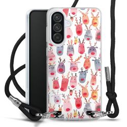 New Carry Case Transparent Stoff schwarz/silber