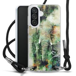 New Carry Case Transparent Stoff schwarz/silber