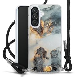 New Carry Case Transparent Stoff schwarz/silber