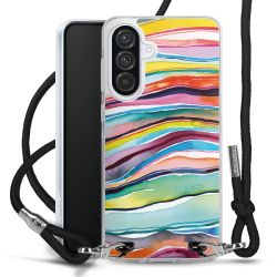 New Carry Case Transparent Stoff schwarz/silber