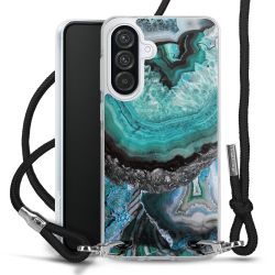 New Carry Case Transparent Stoff schwarz/silber