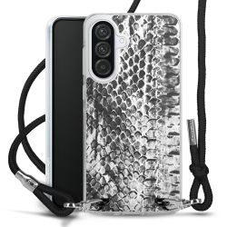 New Carry Case Transparent Stoff schwarz/silber