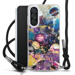 New Carry Case Transparent Stoff schwarz/silber