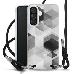 New Carry Case Transparent Stoff schwarz/silber