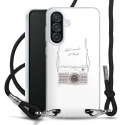 New Carry Case Transparent Stoff schwarz/silber