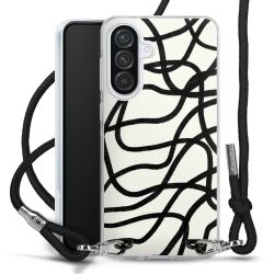 New Carry Case Transparent Stoff schwarz/silber