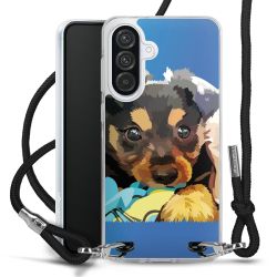 New Carry Case Transparent Stoff schwarz/silber