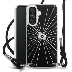 New Carry Case Transparent Stoff schwarz/silber