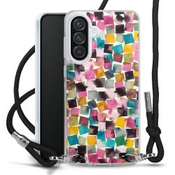 New Carry Case Transparent Stoff schwarz/silber