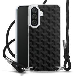 New Carry Case Transparent Stoff schwarz/silber