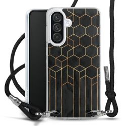 New Carry Case Transparent Stoff schwarz/silber